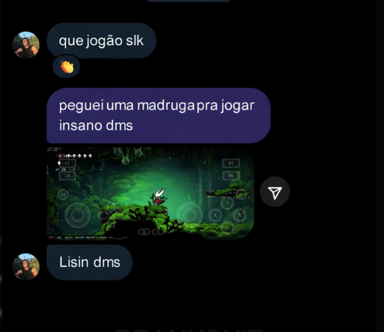 Depoimento: Que jogão; elogiou o jogo rodando liso no celular